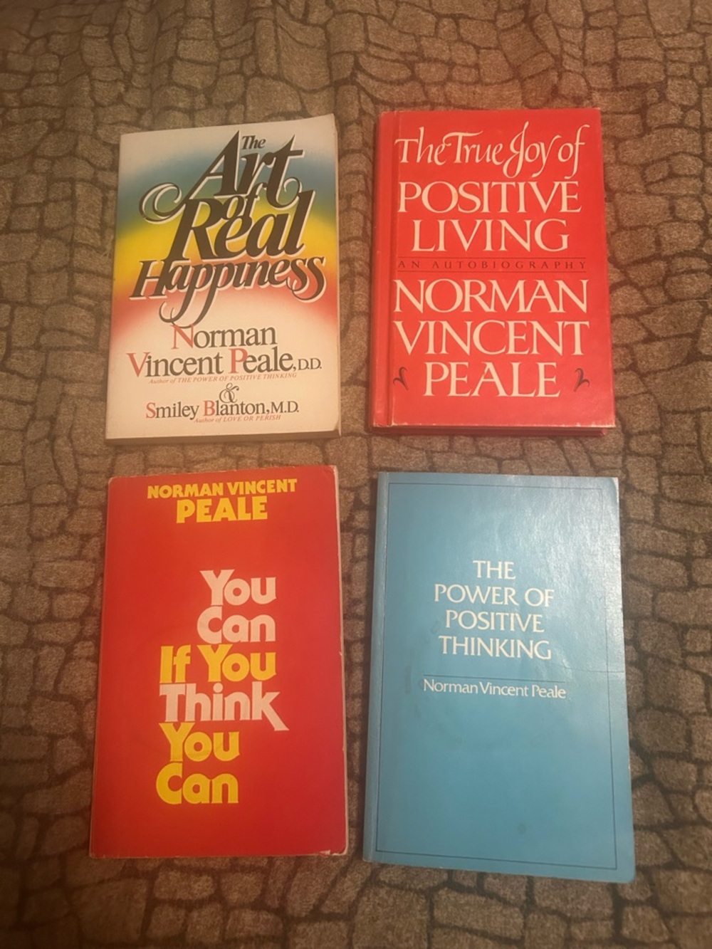 Classic Norman Vincent Peale Book Set- The Art of Positive Thinking